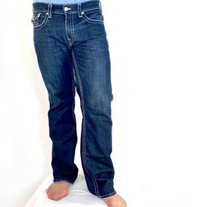 True Religion	Men's Dark Wash  Straight Leg - 38